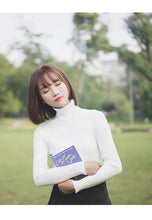 Load image into Gallery viewer, GUMPRUN Winter Women Knitted Turtleneck Sweater 2019 Fall Casual Slim Sweaters Pullover Womens Long Sleeve Elasticity Sweater