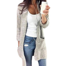 Load image into Gallery viewer, 2020 Open Front Cardigan Sweaters Winter Autumn Woman Sweater Knitted Long Sleeve Cardigan Casual Outerwear Tops Cardigan Women