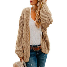Load image into Gallery viewer, 2020 Open Front Cardigan Sweaters Winter Autumn Woman Sweater Knitted Long Sleeve Cardigan Casual Outerwear Tops Cardigan Women