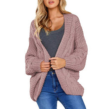 Load image into Gallery viewer, 2020 Open Front Cardigan Sweaters Winter Autumn Woman Sweater Knitted Long Sleeve Cardigan Casual Outerwear Tops Cardigan Women
