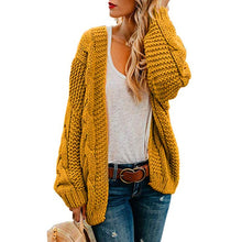Load image into Gallery viewer, 2020 Open Front Cardigan Sweaters Winter Autumn Woman Sweater Knitted Long Sleeve Cardigan Casual Outerwear Tops Cardigan Women