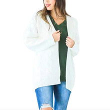 Load image into Gallery viewer, 2020 Open Front Cardigan Sweaters Winter Autumn Woman Sweater Knitted Long Sleeve Cardigan Casual Outerwear Tops Cardigan Women