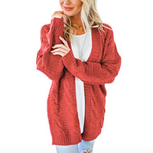 Load image into Gallery viewer, 2020 Open Front Cardigan Sweaters Winter Autumn Woman Sweater Knitted Long Sleeve Cardigan Casual Outerwear Tops Cardigan Women
