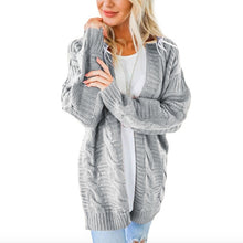 Load image into Gallery viewer, 2020 Open Front Cardigan Sweaters Winter Autumn Woman Sweater Knitted Long Sleeve Cardigan Casual Outerwear Tops Cardigan Women