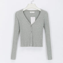 Load image into Gallery viewer, Misswim Sexy buttons knitted sweater cardigan women Slim ribbed winter autumn sweaters female Fashion plus size knitwear 2019
