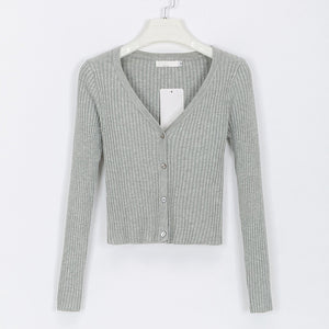 Misswim Sexy buttons knitted sweater cardigan women Slim ribbed winter autumn sweaters female Fashion plus size knitwear 2019
