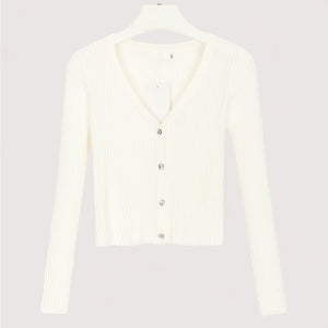Misswim Sexy buttons knitted sweater cardigan women Slim ribbed winter autumn sweaters female Fashion plus size knitwear 2019