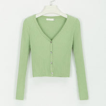Load image into Gallery viewer, Misswim Sexy buttons knitted sweater cardigan women Slim ribbed winter autumn sweaters female Fashion plus size knitwear 2019
