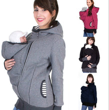 Load image into Gallery viewer, Maternity Mother Kangaroo Clothes Parenting Child Winter Pregnant Women &#39;S Sweatshirts Baby Carrier Wearing Hoodies
