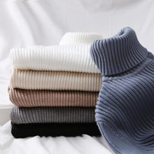 Load image into Gallery viewer, GUMPRUN Winter Women Knitted Turtleneck Sweater 2019 Fall Casual Slim Sweaters Pullover Womens Long Sleeve Elasticity Sweater
