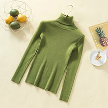 Load image into Gallery viewer, GUMPRUN Winter Women Knitted Turtleneck Sweater 2019 Fall Casual Slim Sweaters Pullover Womens Long Sleeve Elasticity Sweater
