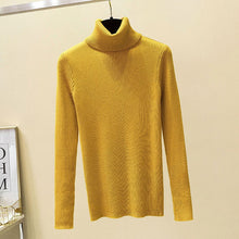 Load image into Gallery viewer, GUMPRUN Winter Women Knitted Turtleneck Sweater 2019 Fall Casual Slim Sweaters Pullover Womens Long Sleeve Elasticity Sweater
