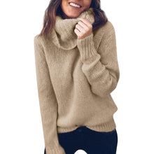 Load image into Gallery viewer, 2019 autumn winter Women Knitted Turtleneck Sweater Casual Soft polo-neck Jumper Fashion Slim Femme Elasticity Pullovers
