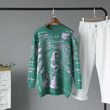 Load image into Gallery viewer, Korobov Harajuku Cartton Embroidery Pattern Women Sweaters Korean Casual O Neck Long Sleeve Pullovers Basic Sueter Mujer 79035
