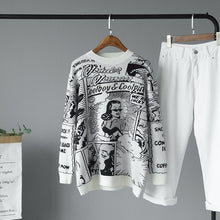 Load image into Gallery viewer, Korobov Harajuku Cartton Embroidery Pattern Women Sweaters Korean Casual O Neck Long Sleeve Pullovers Basic Sueter Mujer 79035
