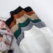 Load image into Gallery viewer, 2019 Autumn Winter Women Knitted Turtleneck Sweater Casual Soft Polo-neck Jumper Fashion Slim Femme Elasticity Pullovers
