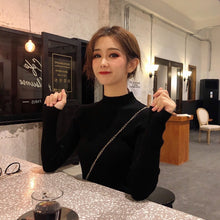 Load image into Gallery viewer, 2019 Autumn Winter Women Knitted Turtleneck Sweater Casual Soft Polo-neck Jumper Fashion Slim Femme Elasticity Pullovers
