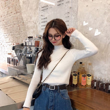 Load image into Gallery viewer, 2019 Autumn Winter Women Knitted Turtleneck Sweater Casual Soft Polo-neck Jumper Fashion Slim Femme Elasticity Pullovers

