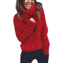 Load image into Gallery viewer, 2019 autumn winter Women Knitted Turtleneck Sweater Casual Soft polo-neck Jumper Fashion Slim Femme Elasticity Pullovers
