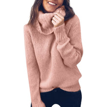 Load image into Gallery viewer, 2019 autumn winter Women Knitted Turtleneck Sweater Casual Soft polo-neck Jumper Fashion Slim Femme Elasticity Pullovers
