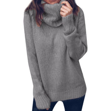 Load image into Gallery viewer, 2019 autumn winter Women Knitted Turtleneck Sweater Casual Soft polo-neck Jumper Fashion Slim Femme Elasticity Pullovers
