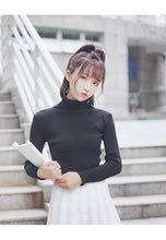 Load image into Gallery viewer, GUMPRUN Winter Women Knitted Turtleneck Sweater 2019 Fall Casual Slim Sweaters Pullover Womens Long Sleeve Elasticity Sweater
