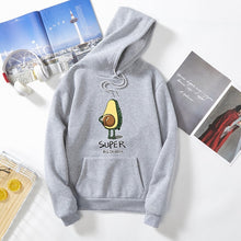 Load image into Gallery viewer, Women Hoodies Letter Avocado Hoodies Hooded Long Sleeve Hoodie Casual Pullover Sweatshirt Fleece Harajuku Hoodies With Pocket
