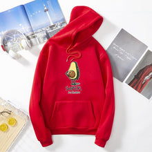 Load image into Gallery viewer, Women Hoodies Letter Avocado Hoodies Hooded Long Sleeve Hoodie Casual Pullover Sweatshirt Fleece Harajuku Hoodies With Pocket
