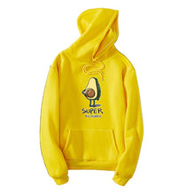 Load image into Gallery viewer, Women Hoodies Letter Avocado Hoodies Hooded Long Sleeve Hoodie Casual Pullover Sweatshirt Fleece Harajuku Hoodies With Pocket
