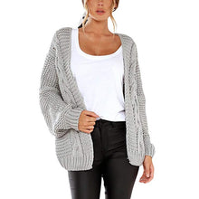 Load image into Gallery viewer, 2020 Open Front Cardigan Sweaters Winter Autumn Woman Sweater Knitted Long Sleeve Cardigan Casual Outerwear Tops Cardigan Women
