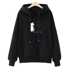 Load image into Gallery viewer, Winter Pullover Sweatshirts Women Cat Kawaii Poleron Mujer 2019 Kangaroo Pocket Hoodie School Korean Streetwear Oversized Hoodie
