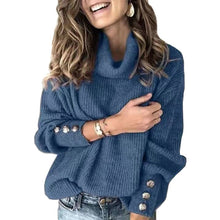 Load image into Gallery viewer, Vadim Women&#39;s Turtleneck Sweaters Winter Warm Clothes Ladies Knitted Long Sleeve Pullover Jumper Sweater Plus Size Roupa Mujer
