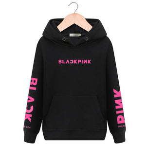 Unisex Fashion Hoodies Swirtshirts Blackpink KPOP  Sudadera Mujer S-XXL Long Sleeve Hat Clothes Pullovers Sweatshirts