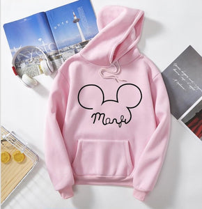 2020 Female mickey print New Fashion  Long Sleeves Harajuku Pullovers Tops  Women's Hooded Sweatshirt hoodie s6360/2270