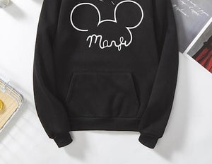 2020 Female mickey print New Fashion  Long Sleeves Harajuku Pullovers Tops  Women's Hooded Sweatshirt hoodie s6360/2270
