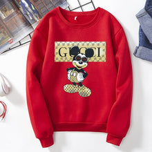 Load image into Gallery viewer, 2020 Female mickey print New Fashion  Long Sleeves Harajuku Pullovers Tops  Women&#39;s Hooded Sweatshirt hoodie s6360/2270
