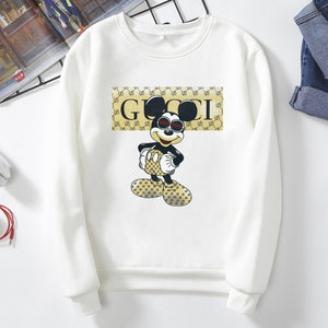 2020 Female mickey print New Fashion  Long Sleeves Harajuku Pullovers Tops  Women's Hooded Sweatshirt hoodie s6360/2270