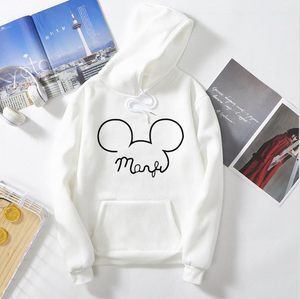 2020 Female mickey print New Fashion  Long Sleeves Harajuku Pullovers Tops  Women's Hooded Sweatshirt hoodie s6360/2270
