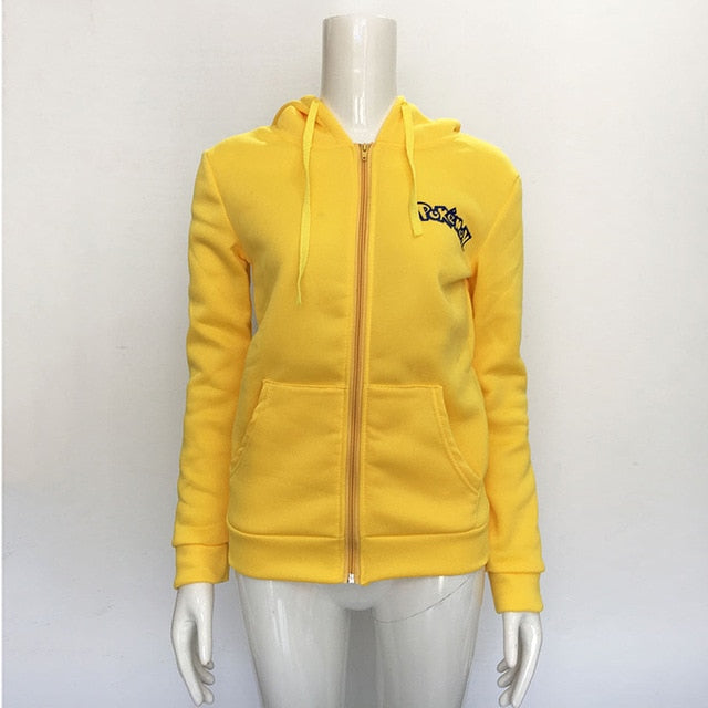 Pikachu cute japan Hoodies Sweatshirts 2020 Women Casual Kawaii Harajuku new Sweat Punk for Girls European Tops Korean