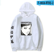 Load image into Gallery viewer, New junji ito warm fashion hoodie ladies men&#39;s casual sweatshirts popular autumn  winter boys girls black comfortable pullovers
