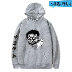 New junji ito warm fashion hoodie ladies men's casual sweatshirts popular autumn  winter boys girls black comfortable pullovers