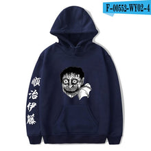 Load image into Gallery viewer, New junji ito warm fashion hoodie ladies men&#39;s casual sweatshirts popular autumn  winter boys girls black comfortable pullovers
