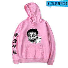Load image into Gallery viewer, New junji ito warm fashion hoodie ladies men&#39;s casual sweatshirts popular autumn  winter boys girls black comfortable pullovers
