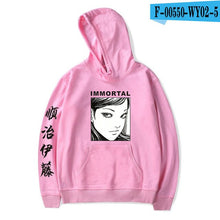 Load image into Gallery viewer, New junji ito warm fashion hoodie ladies men&#39;s casual sweatshirts popular autumn  winter boys girls black comfortable pullovers
