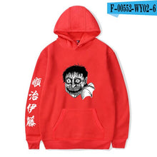 Load image into Gallery viewer, New junji ito warm fashion hoodie ladies men&#39;s casual sweatshirts popular autumn  winter boys girls black comfortable pullovers
