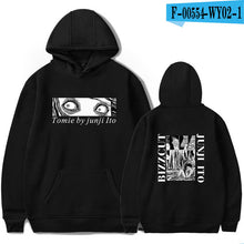 Load image into Gallery viewer, New junji ito warm fashion hoodie ladies men&#39;s casual sweatshirts popular autumn  winter boys girls black comfortable pullovers

