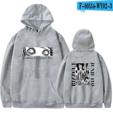 Load image into Gallery viewer, New junji ito warm fashion hoodie ladies men&#39;s casual sweatshirts popular autumn  winter boys girls black comfortable pullovers
