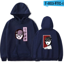 Load image into Gallery viewer, New junji ito warm fashion hoodie ladies men&#39;s casual sweatshirts popular autumn  winter boys girls black comfortable pullovers
