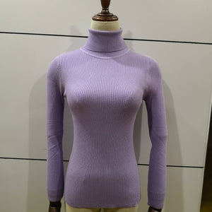 Bonjean Winter Knitted Jumper turtleneck Tops Pullovers Casual Sweaters Women Shirt Long Sleeve Tight Sweater Girls Korean