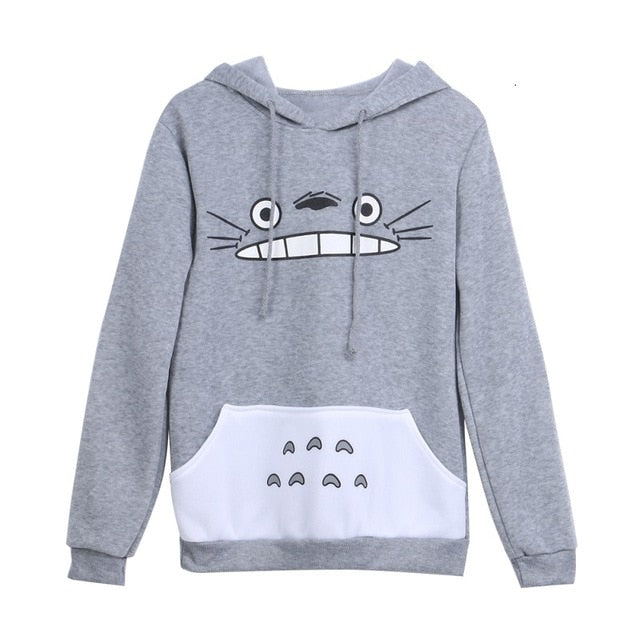 Hot Sale Autumn Fashion Men Women Cartoon Totoro Hoodie Sweatshirt Unisex Pullover Sweatshirt Spring Casual Coat Hoodies Hooded